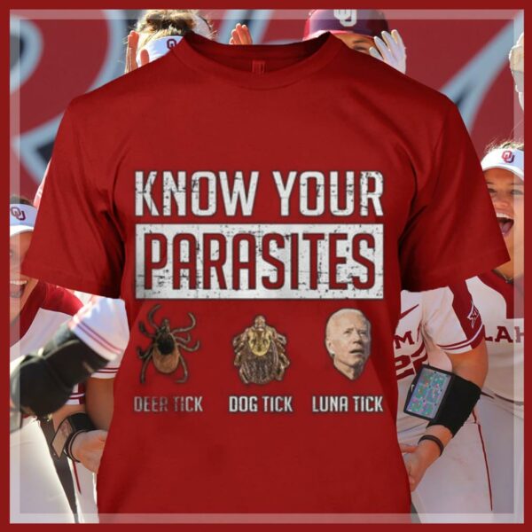 Original Insect Joe Biden Know Your Parasites Deer Tick Dog Tick Luna Tick Shirt