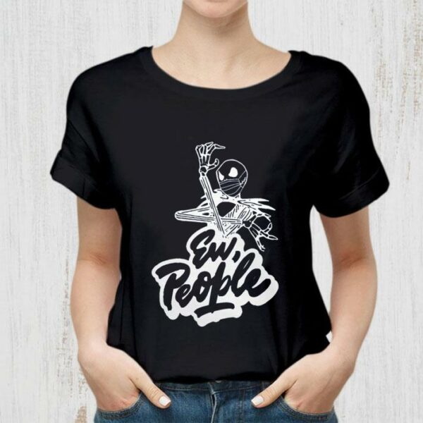Original Jack Skellington Face Mask Ew People Halloween Shirt