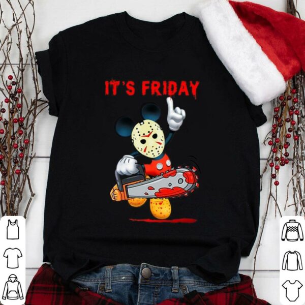 Best Mickey mouse mashup Jason Voorhees it's friday halloween shirt