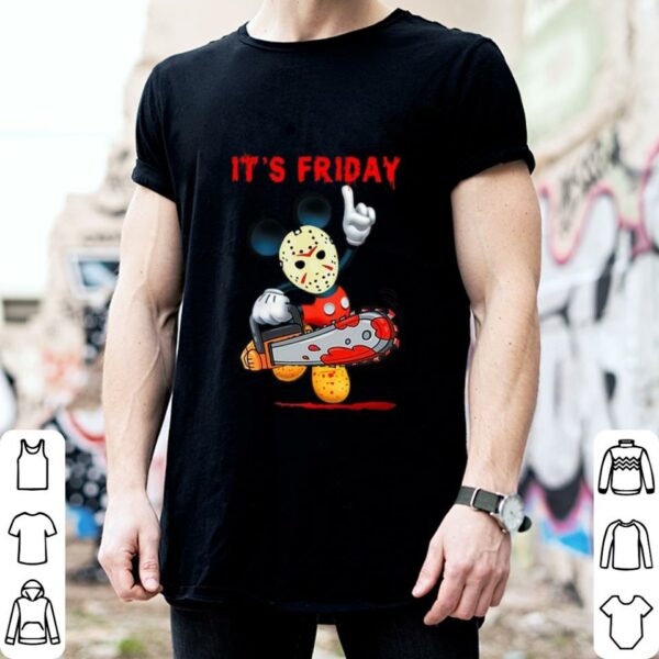 Best Mickey mouse mashup Jason Voorhees it's friday halloween shirt