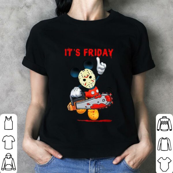 Best Mickey mouse mashup Jason Voorhees it's friday halloween shirt