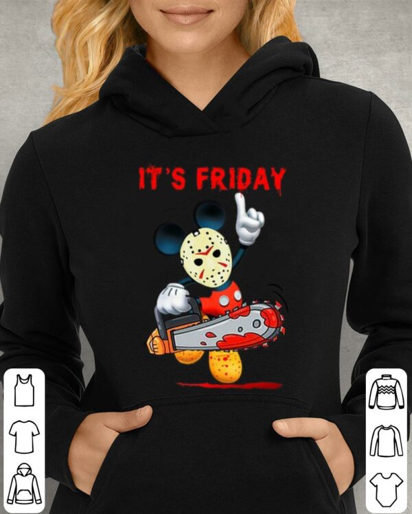 Best Mickey mouse mashup Jason Voorhees it's friday halloween shirt