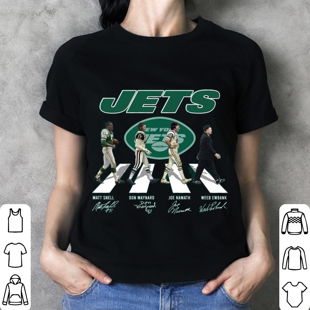 Hot New York Jets Abbey Road Signatures Shirt, Matt Snell, Don Maynard, Joe Namath, Weeb Ewbank New York Jets Abbey Road Signatures Shirt Matt Snell Don Maynard Joe Namath Weeb Ewbank 3 - Hot New York Jets Abbey Road Signatures Shirt, Matt Snell, Don Maynard, Joe Namath, Weeb Ewbank