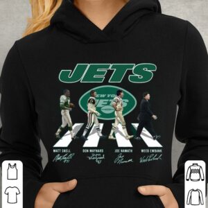 Hot New York Jets Abbey Road Signatures Shirt, Matt Snell, Don Maynard, Joe Namath, Weeb Ewbank 3