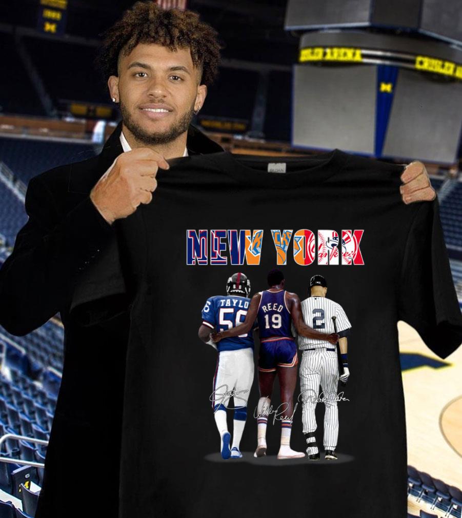 Hot New York Sports Teams New York Giants New York Yankees New York Knicks Signatures Shirt New York Sports Teams New York Giants New York Yankees New York Knicks Signatures Shirt 1 - Hot New York Sports Teams New York Giants New York Yankees New York Knicks Signatures Shirt