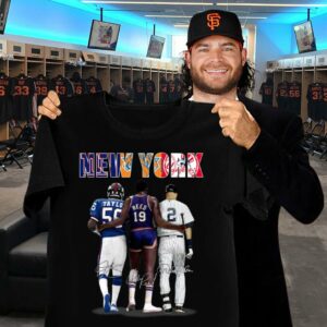 Hot New York Sports Teams New York Giants New York Yankees New York Knicks Signatures Shirt 1