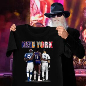 Hot New York Sports Teams New York Giants New York Yankees New York Knicks Signatures Shirt 2