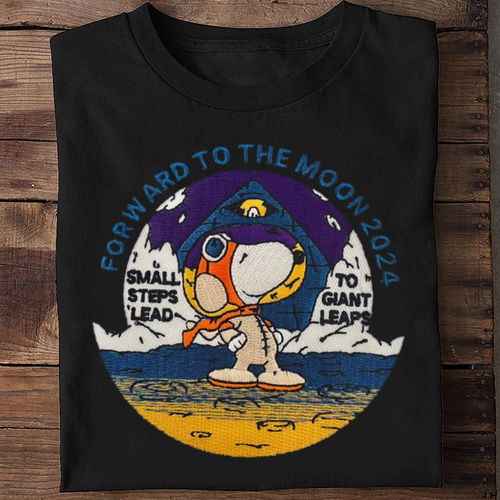 Official Peanuts Snoopy Forward To The Moon 2024 Small Steps Lead To Giant Leaps Shirt Peanuts Snoopy Forward To The Moon 2024 Small Steps Lead To Giant Leaps Shirt 2 - Official Peanuts Snoopy Forward To The Moon 2024 Small Steps Lead To Giant Leaps Shirt
