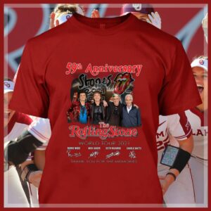 Hot RIP Charlie Watts 59th anniversary The Rolling Stones World Tour 2021 signatures thank you memories shirt 3