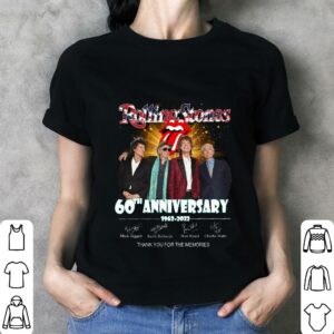 Hot RIP Charlie Watts Rolling Stones 60th Anniversary 1962-2022 Signatures Thank Memories Shirt 2