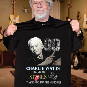 Official Rest In Peace 80 years Charlie Watts 1941-2021 The Rolling Stones Thank You For The Memories Shirt 2 Official Rest In Peace 80 years Charlie Watts 1941-2021 The Rolling Stones Thank You For The Memories Shirt 2