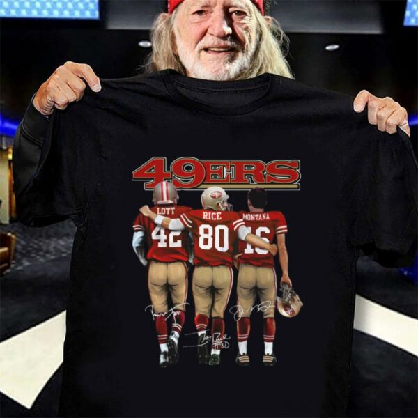 Hot San Francisco 49ers Legend Players Signatures Shirt, Ronnie Lott, Jerry Rice, Joe Montana