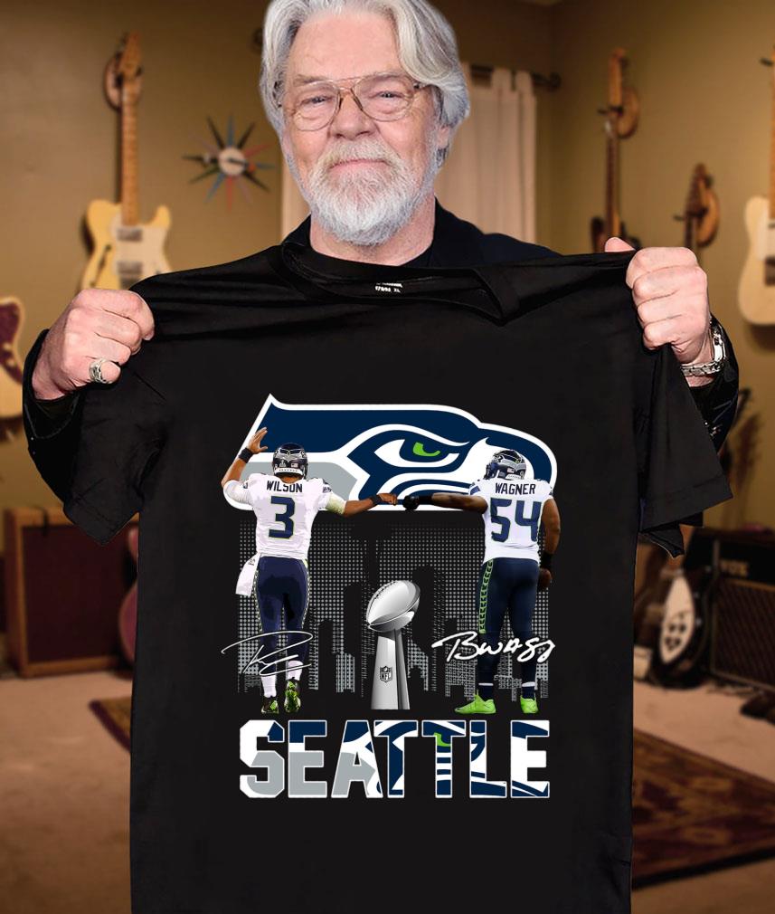 Awesome Seattle Seahawks Russell Wilson Bobby Wagner Signatures Shirt Seattle Seahawks Russell Wilson Bobby Wagner Signatures Shirt 3 - Awesome Seattle Seahawks Russell Wilson Bobby Wagner Signatures Shirt