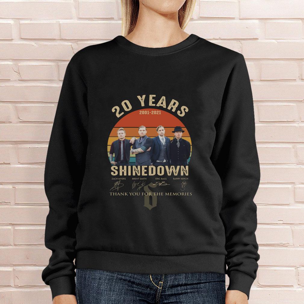 Funny Shinedown Band Member 20 Years 2001-2021 Signed Thank Memories Vintage Shirt Shinedown Band Member 20 Years 2001 2021 Signed Thank Memories Vintage Shirt 4 - Funny Shinedown Band Member 20 Years 2001-2021 Signed Thank Memories Vintage Shirt