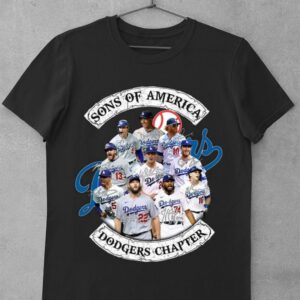 Premium Sons of America Dodgers Chapter Los Angeles Dodgers Signatures Shirt, Sons of Anarchy