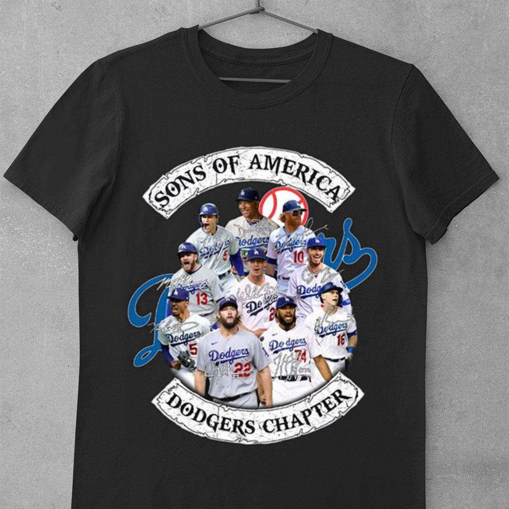 Premium Sons of America Dodgers Chapter Los Angeles Dodgers Signatures Shirt, Sons of Anarchy Sons of America Dodgers Chapter Los Angeles Dodgers Signatures Shirt Sons of Anarchy 1 - Premium Sons of America Dodgers Chapter Los Angeles Dodgers Signatures Shirt, Sons of Anarchy