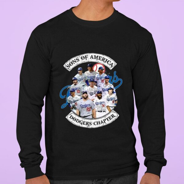 Premium Sons of America Dodgers Chapter Los Angeles Dodgers Signatures Shirt, Sons of Anarchy