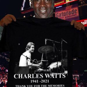 Premium Thank You Charlie Watts For Drummer Music Band Memories 1941-2021 Shirt 2