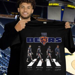 Funny The Bears Abbey Road Chicago Bears Walter Payton Signatures Shirt