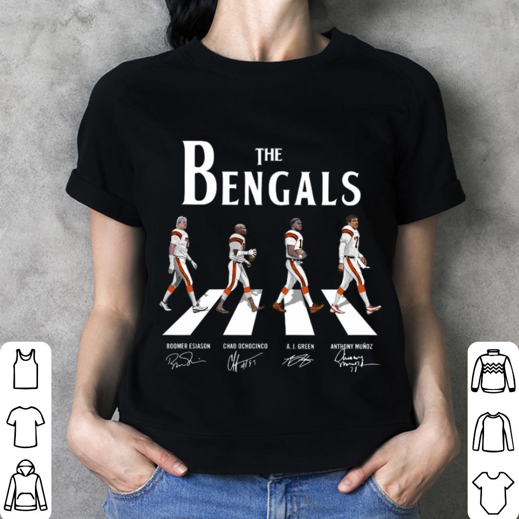 Official The Bengals Abbey Road Cincinnati Bengals Signatures Shirt, Boomer Esiason, Chad Ochocinco, A. J. Green, Anthony Munoz The Bengals Abbey Road Cincinnati Bengals Signatures Shirt Boomer Esiason Chad Ochocinco A J Green Anthony Munoz 3 - Official The Bengals Abbey Road Cincinnati Bengals Signatures Shirt, Boomer Esiason, Chad Ochocinco, A. J. Green, Anthony Munoz