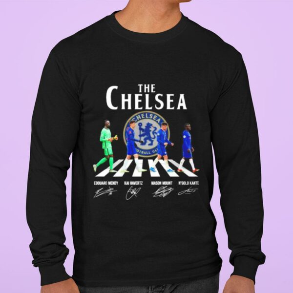 Official The Chelsea FC Abbey Road Signatures Shirt, Edouard Mendy, Kai Havertz, Mason Mount, N Golo Kante