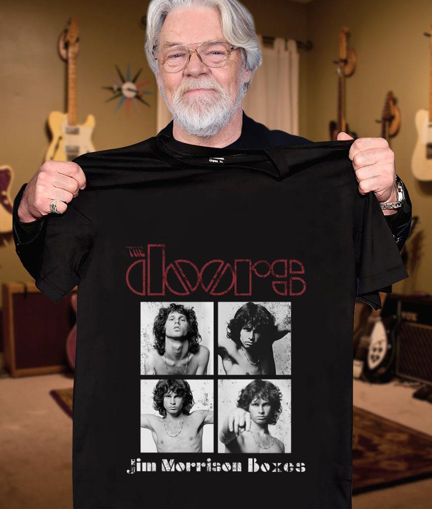 Official The Doors band rock members Jim Morrison Boxes shirt The Doors band rock members Jim Morrison Boxes shirt 3 - Official The Doors band rock members Jim Morrison Boxes shirt