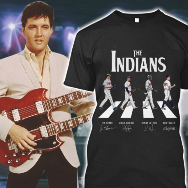 Funny The Indians Abbey Road Cleveland Indians Signatures Shirt