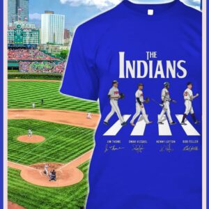 Funny The Indians Abbey Road Cleveland Indians Signatures Shirt 1
