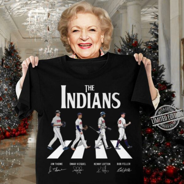 Funny The Indians Abbey Road Cleveland Indians Signatures Shirt