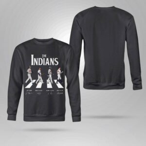 Funny The Indians Abbey Road Cleveland Indians Signatures Shirt 3