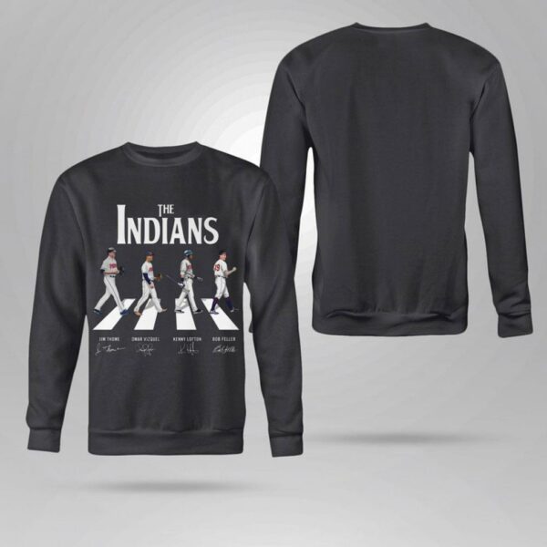 Funny The Indians Abbey Road Cleveland Indians Signatures Shirt