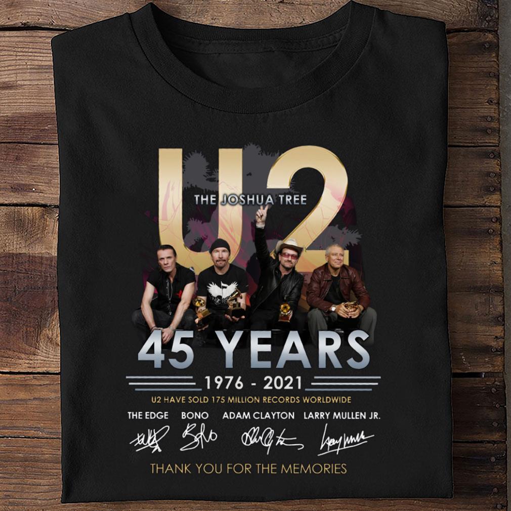 Official The Joshua Tree 45 years 1976-2021 U2 Have Sold 175 Million Records Worldwide Thank You For The Memories Signatures Shirt, The Edge, Bono, Adam Clayton, Larry Mullen Jr The Joshua Tree 45 years 1976 2021 U2 Have Sold 175 Million Records Worldwide Thank You For The Memories Signatures Shirt The Edge Bono Adam Clayton Larry Mullen Jr 2 - Official The Joshua Tree 45 years 1976-2021 U2 Have Sold 175 Million Records Worldwide Thank You For The Memories Signatures Shirt, The Edge, Bono, Adam Clayton, Larry Mullen Jr