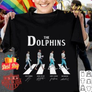 Original The Miami Dolphins Abbey Road Signatures Shirt, Zach Thomas, Jason Taylor, Larry Csonka, Dan Marino
