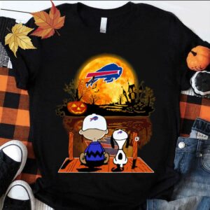 Funny The Peanuts Charlie Brown Snoopy Buffalo Bills Halloween Shirt