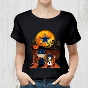 Awesome The Peanuts Charlie Brown Snoopy Dallas Cowboys Halloween Shirt