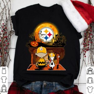 Hot The Peanuts Charlie Brown Snoopy Pittsburgh Steelers Halloween Shirt