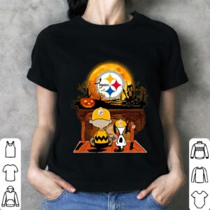 Hot The Peanuts Charlie Brown Snoopy Pittsburgh Steelers Halloween Shirt 2