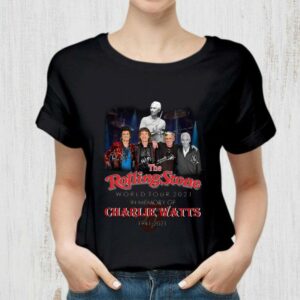 Official The Rolling Stones Band World Tour 2021 In Memory Of Charlie Watts 1941-2021 Signatures shirt