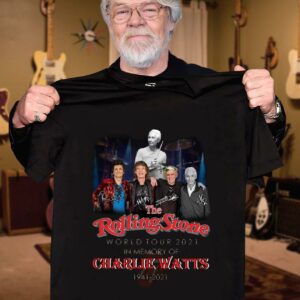 Official The Rolling Stones Band World Tour 2021 In Memory Of Charlie Watts 1941-2021 Signatures shirt 2 Official The Rolling Stones Band World Tour 2021 In Memory Of Charlie Watts 1941-2021 Signatures shirt 2