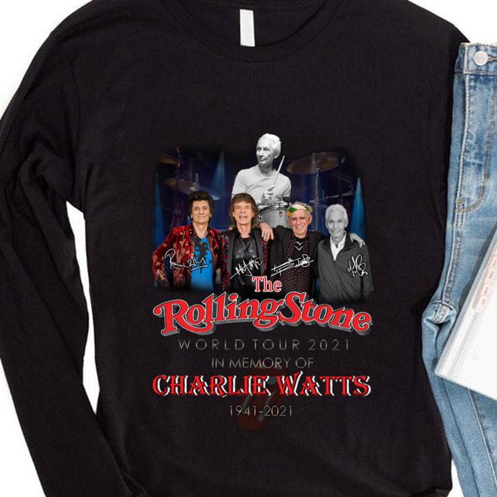 Official The Rolling Stones Band World Tour 2021 In Memory Of Charlie Watts 1941-2021 Signatures shirt The Rolling Stones Band World Tour 2021 In Memory Of Charlie Watts 1941 2021 Signatures shirt 4 - Official The Rolling Stones Band World Tour 2021 In Memory Of Charlie Watts 1941-2021 Signatures shirt