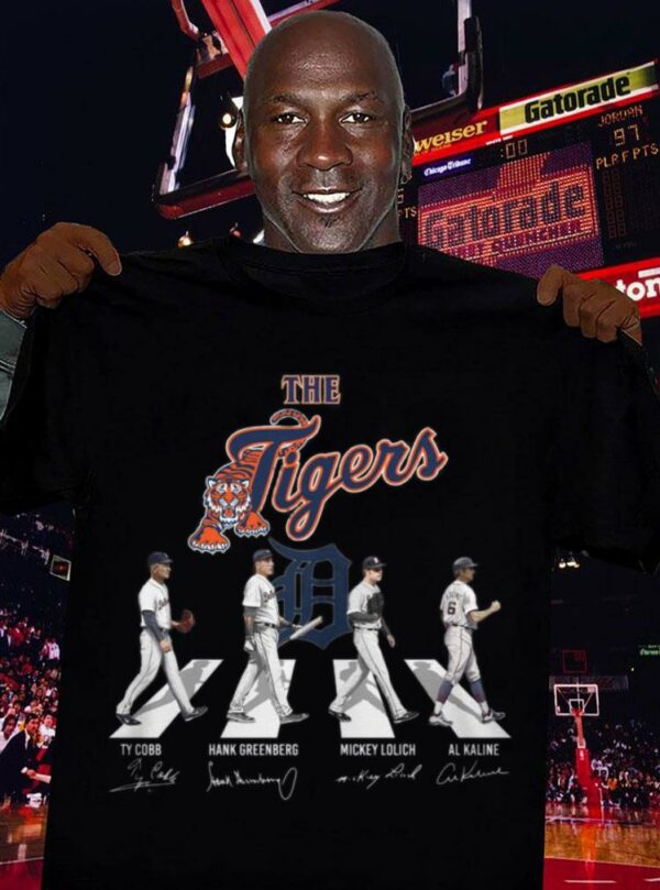Original The Tigers Abbey Road Detroit Tigers Signatures Shirt