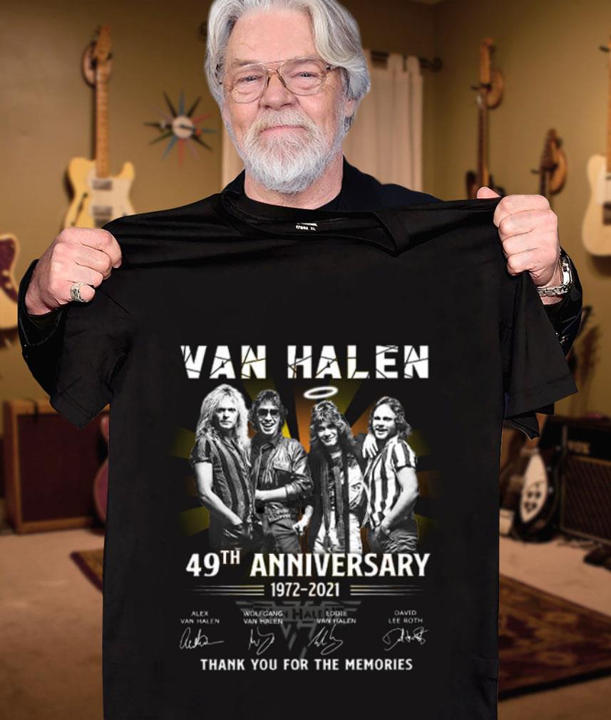 Awesome Van Halen band member 49th anniversary 1972-2021 signatures thank memories shirt Van Halen band member 49th anniversary 1972 2021 signatures thank memories shirt 3 - Awesome Van Halen band member 49th anniversary 1972-2021 signatures thank memories shirt