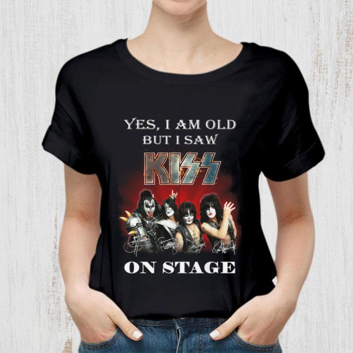 Premium Yes i am old but i saw Kiss band member on stage signatures shirt Yes i am old but i saw Kiss band member on stage signatures shirt 2 - Premium Yes i am old but i saw Kiss band member on stage signatures shirt