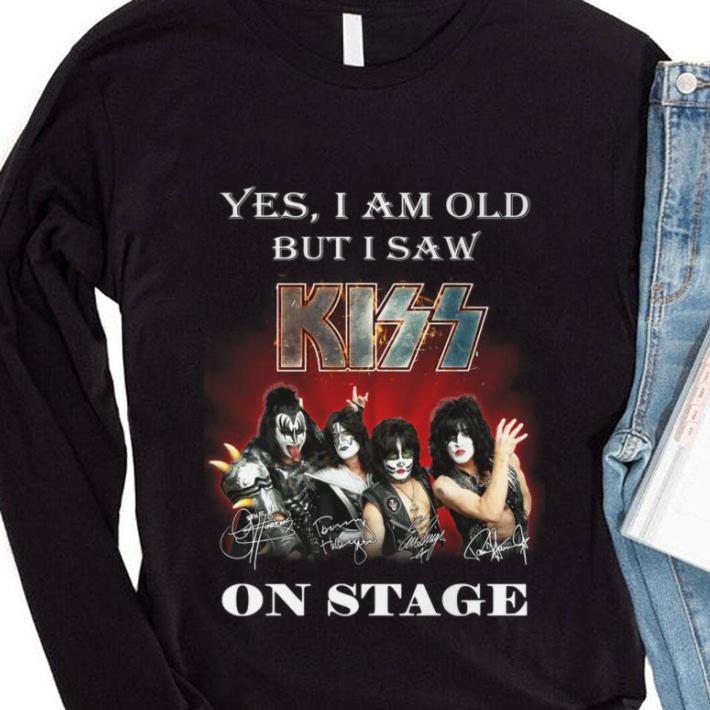 Premium Yes i am old but i saw Kiss band member on stage signatures shirt Yes i am old but i saw Kiss band member on stage signatures shirt 4 - Premium Yes i am old but i saw Kiss band member on stage signatures shirt
