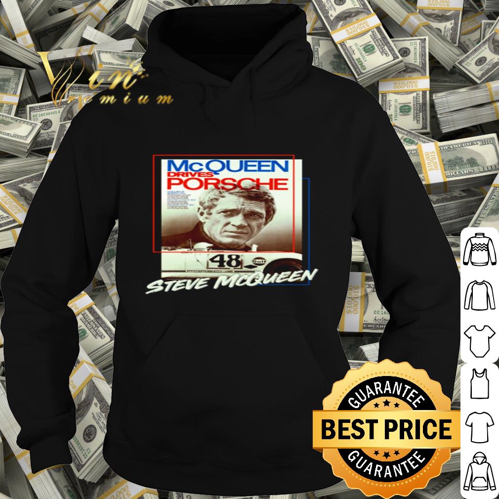 steve mcqueen drives porsche t shirt