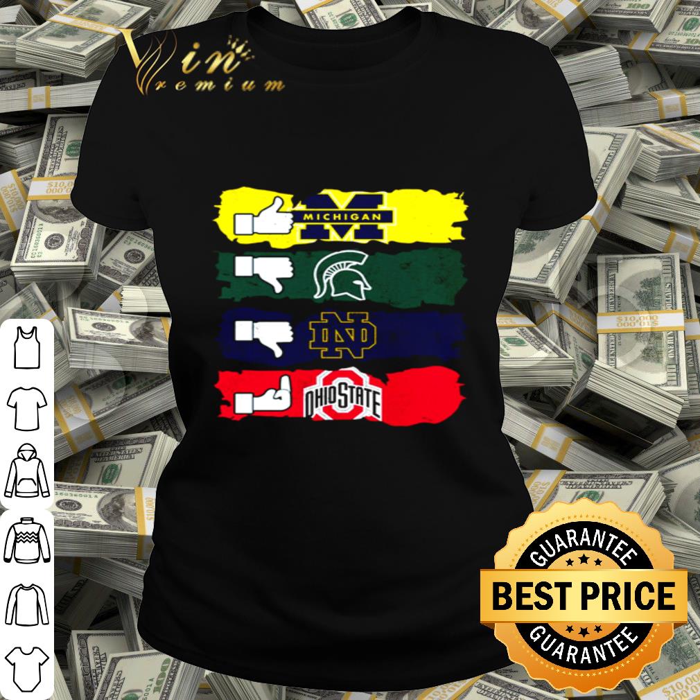 Like Michigan Wolverines Spartans Dislike Notre Dame Ohio State shirt Like Michigan Wolverines Spartans Dislike Notre Dame Ohio State shirt