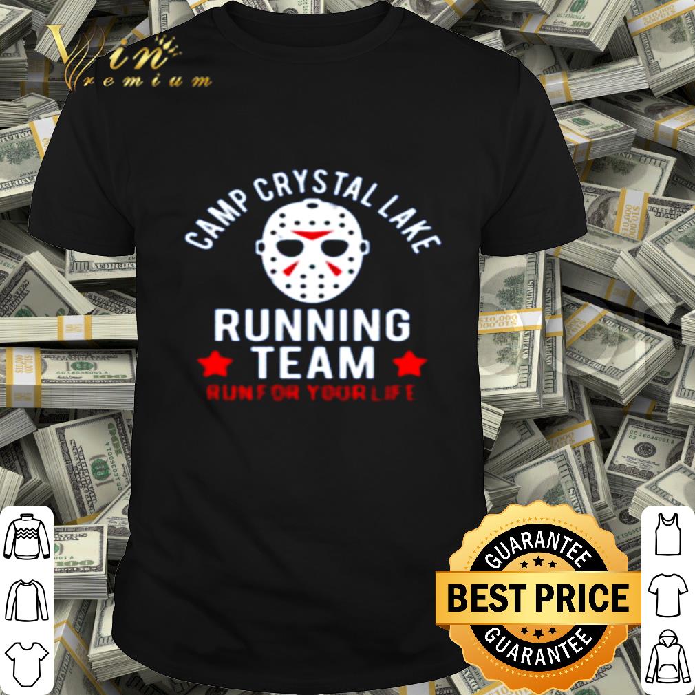 camp crystal lake running team t shirt