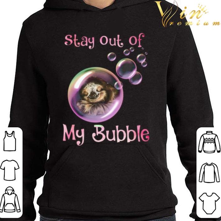 Sloth Sleeping Stay Out Of My Bubble Coronavirus shirt