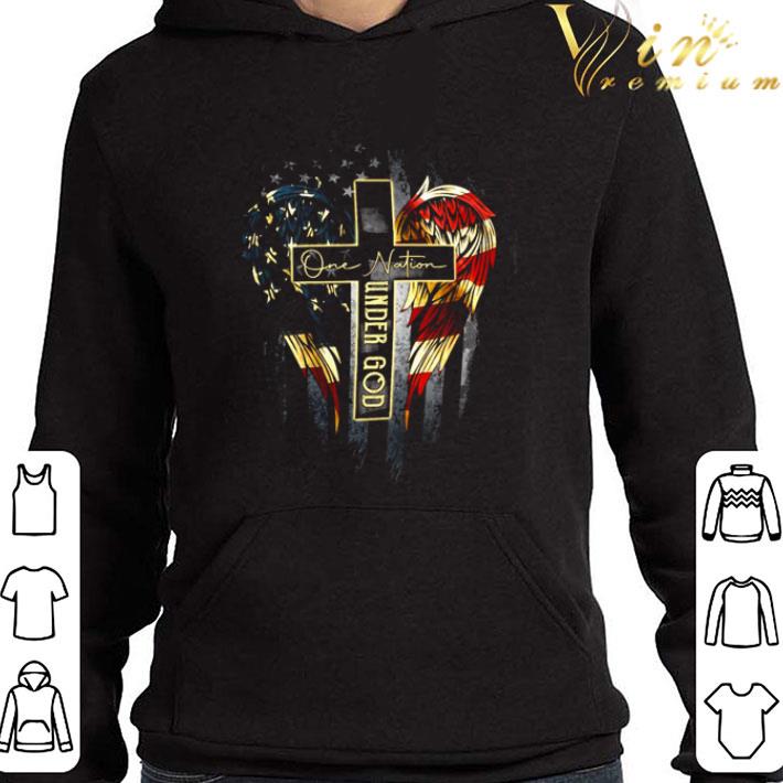 Jesus one nation under God American flag shirt