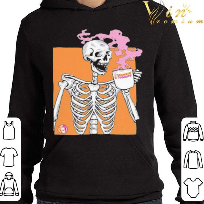 Skeleton Drink Dunkin Donuts Coffee shirt